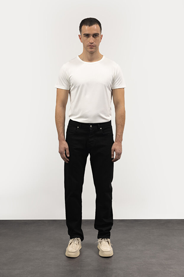 BASIC SLIM FIT JEAN - SİYAH - 1