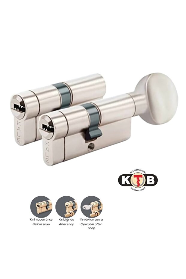 | 264 Joint Key Trap Lock Cylinder, Set of 2, Ktbs Ktbsm Lock Core, 68 mm