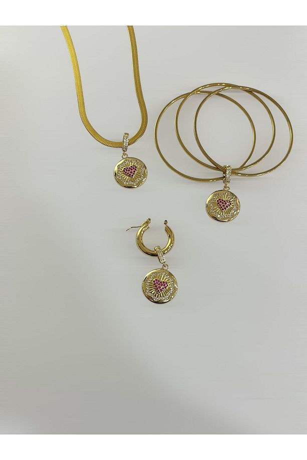KALP PEMBE TAŞLI CHARM - 2