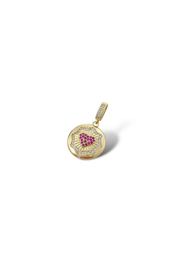 KALP PEMBE TAŞLI CHARM - 1