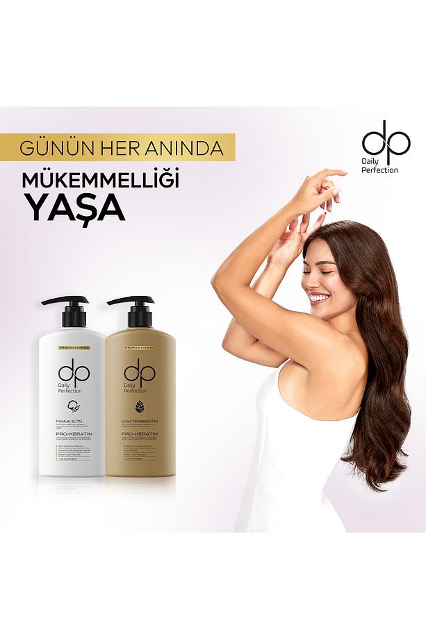 Daily Perfection Şampuan Pamuk Sütü 800 ml & Çam Terebentin 800 ml - 4