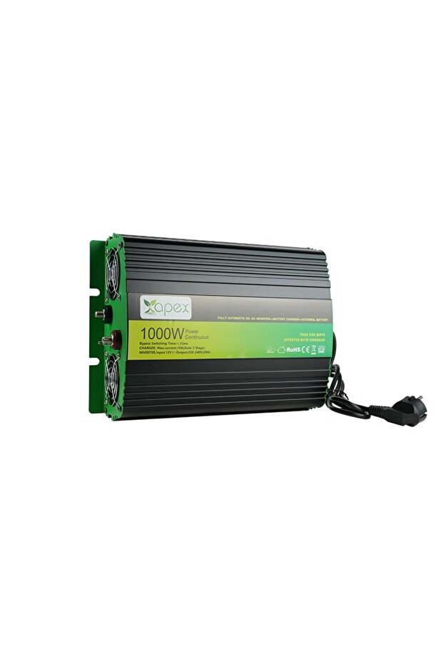 NPS1000-12 Apex Nps 1000W Şarjlı Tam Sinus Inverter 12V - 3