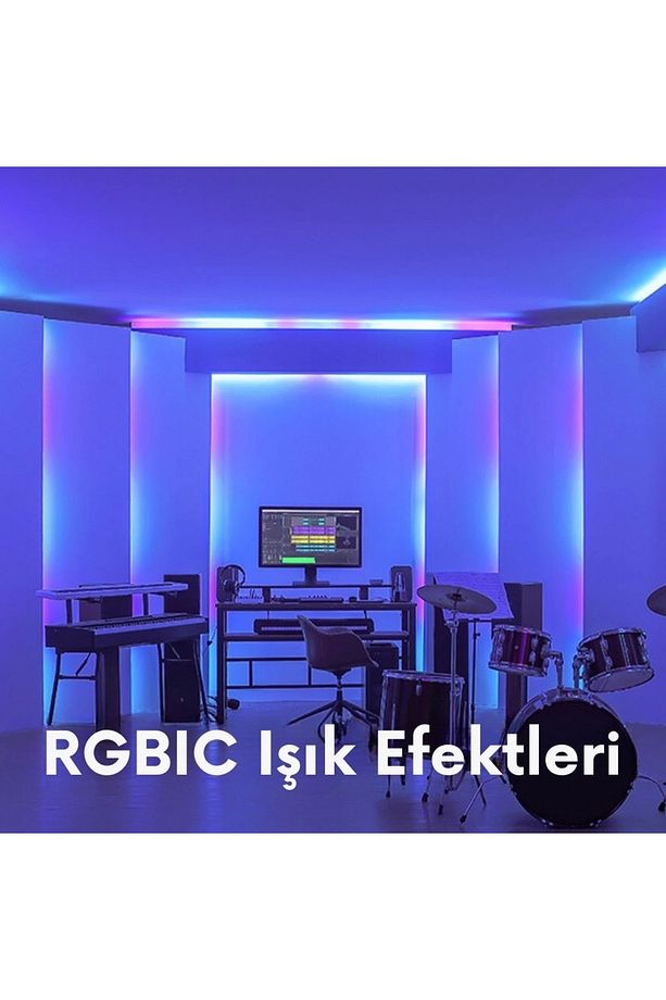 Led Şerit Işık M1 5 Metre (Wİ-Fİ VE BLUETOOTH DESTEKLİ, ALEXA VE GOOGLE ASSİSTANT UYUMLU) H61e - 2