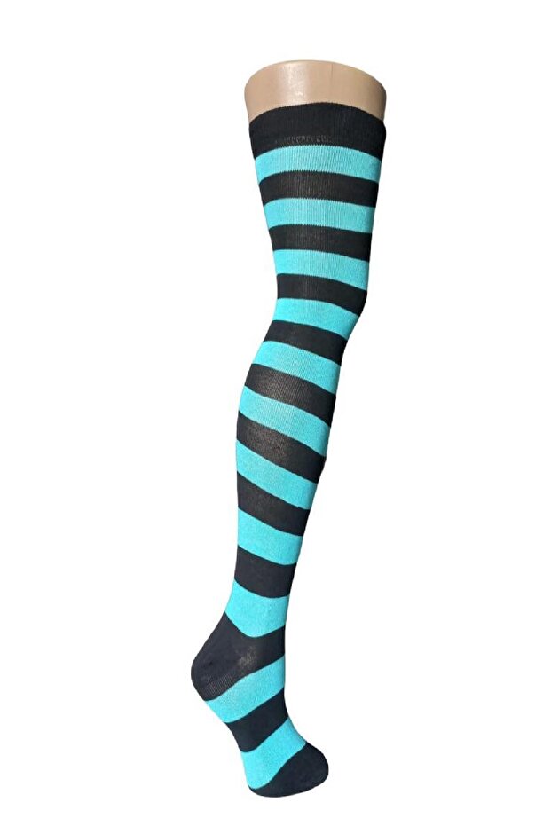 جوارب طويلة بدون خياطة بنمط دائري - 1