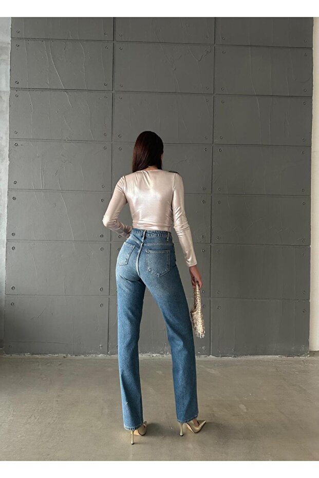 ZEO BASİC TAŞLI STRAIGHT JEAN TİNT - 7