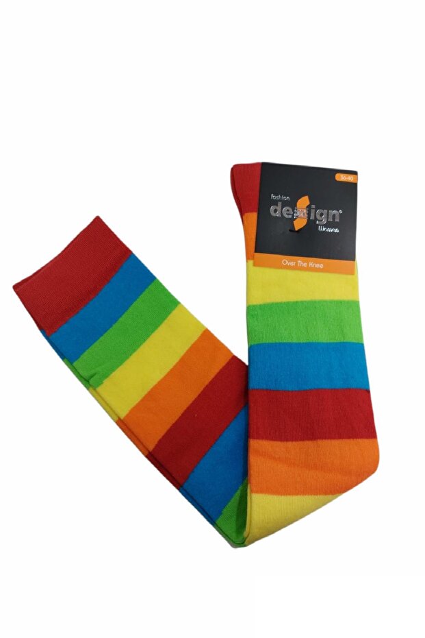 تصميم دائرة منقوشة جوارب الركبة سلس - 2