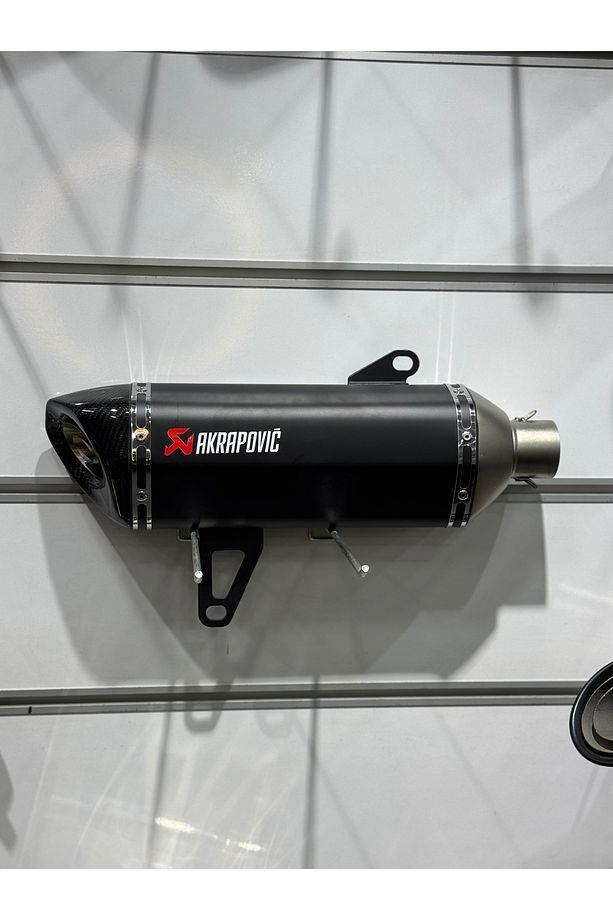 Akrapoviç Scooter Uyumlu Üniversal Egzoz- Siyah - 1