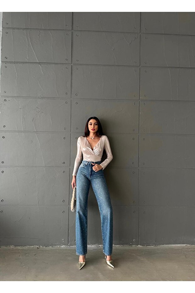 ZEO BASİC TAŞLI STRAIGHT JEAN TİNT - 5