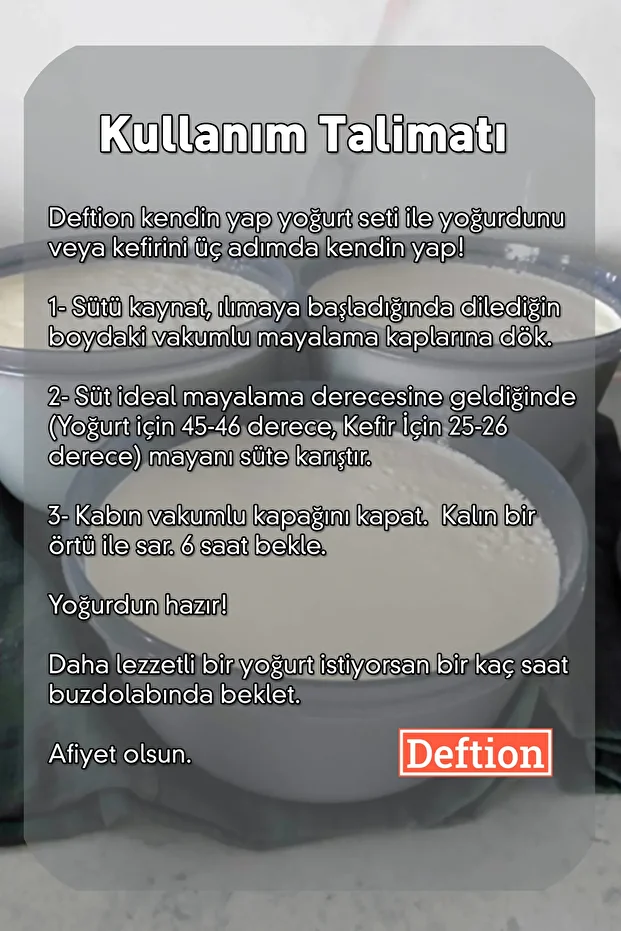 5-Piece Yogurt and Kefir Breeding Set - DIY Making Machine, Food Thermometer, and Non-Overflow Pot - 2