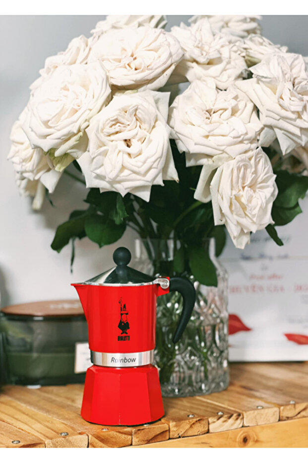 Rainbow Kırmızı Mokapot (3 CUP) - 5