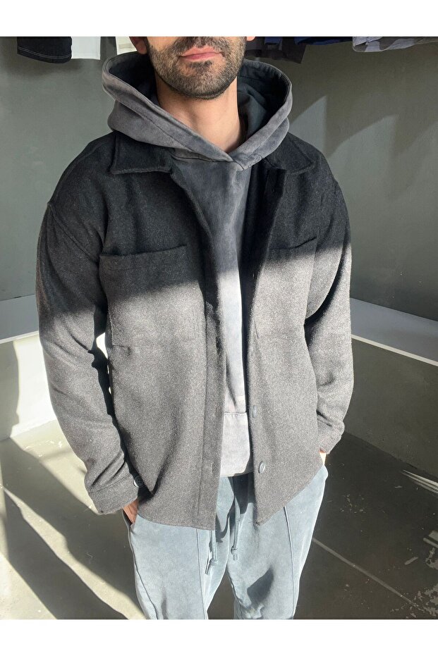 Oversize Unisex Jacket Shirt Model Suitable for All Seasons