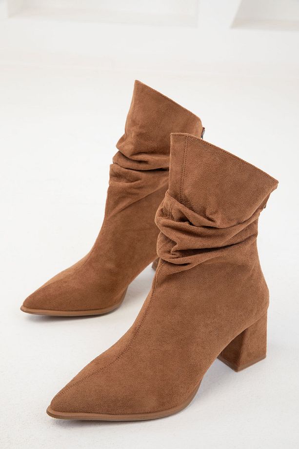Taba Süet Kadın Bot & Bootie 19806 - 2