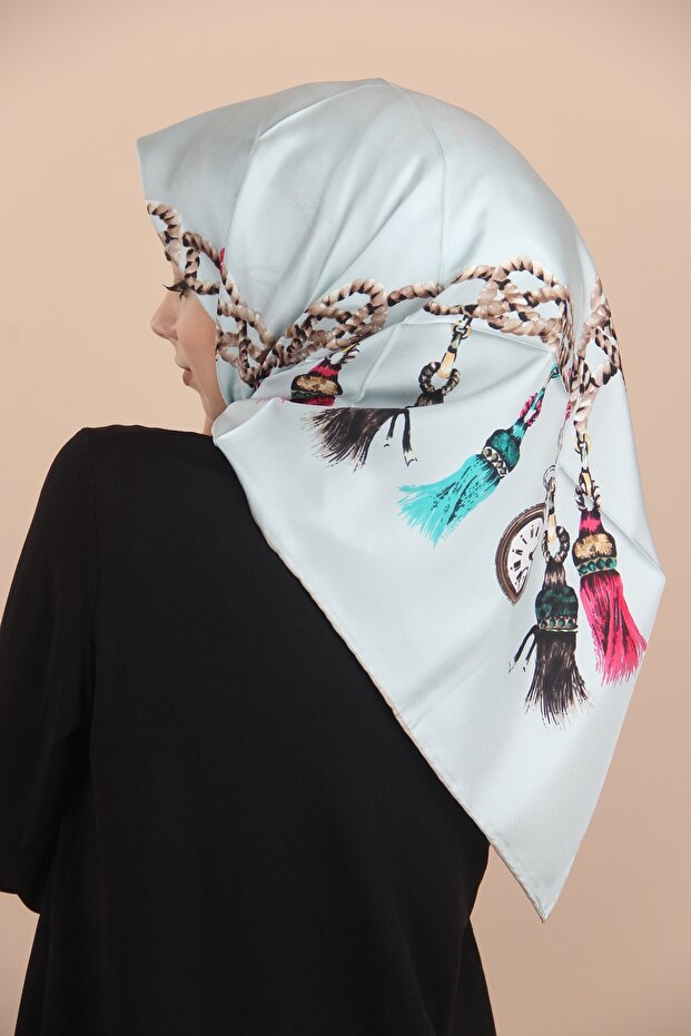 15 Sima İthal Twil İpek Eşarp - 6