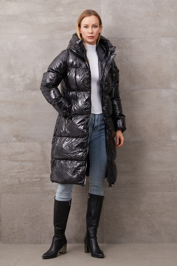 Shiny Puffer Jacket - 2