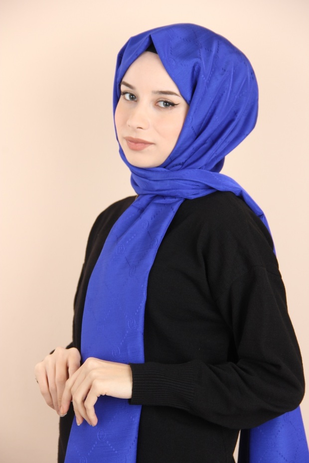 Saks Piramit  Monogram Şal - 1