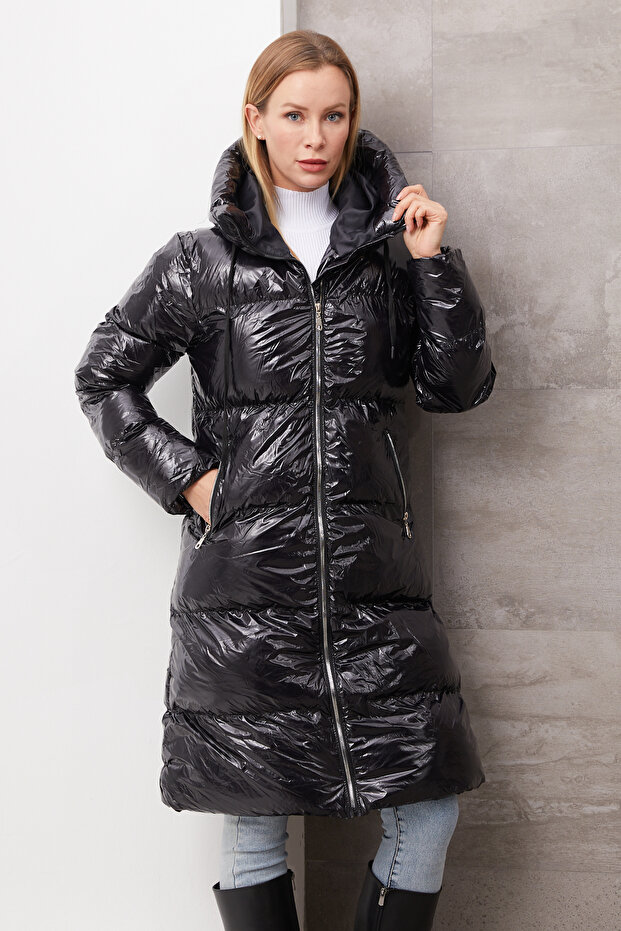 Shiny Puffer Jacket - 1