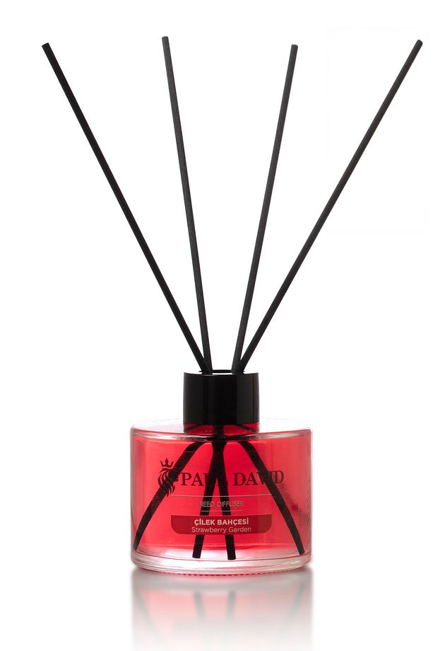 Çilek Bahçesi Yüksek Koku Yayılımlı Dekoratif Bambu Çubuklu Oda Kokusu 145 ml - 2