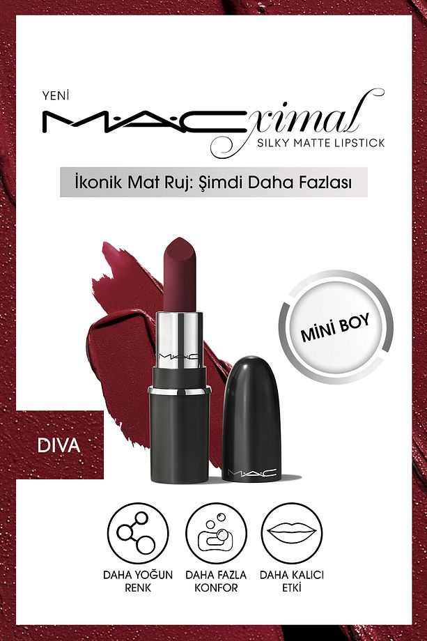 Macximal Mini Mac Silky Matte Lipstick	-dıva - 1