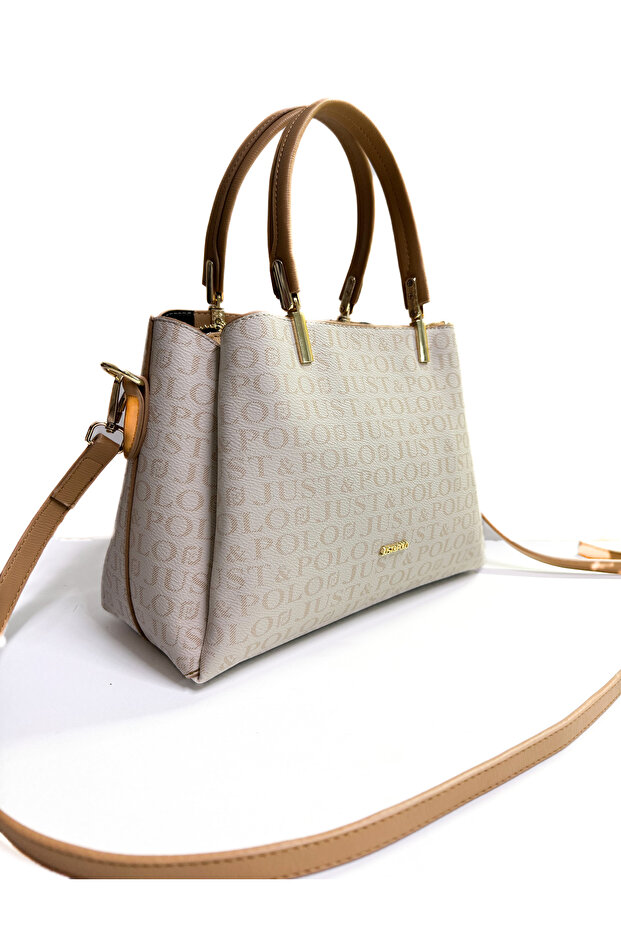 Original Women's Monogram Printed Original Hand and Shoulder Bag with Adjustable Strap 2120Mh