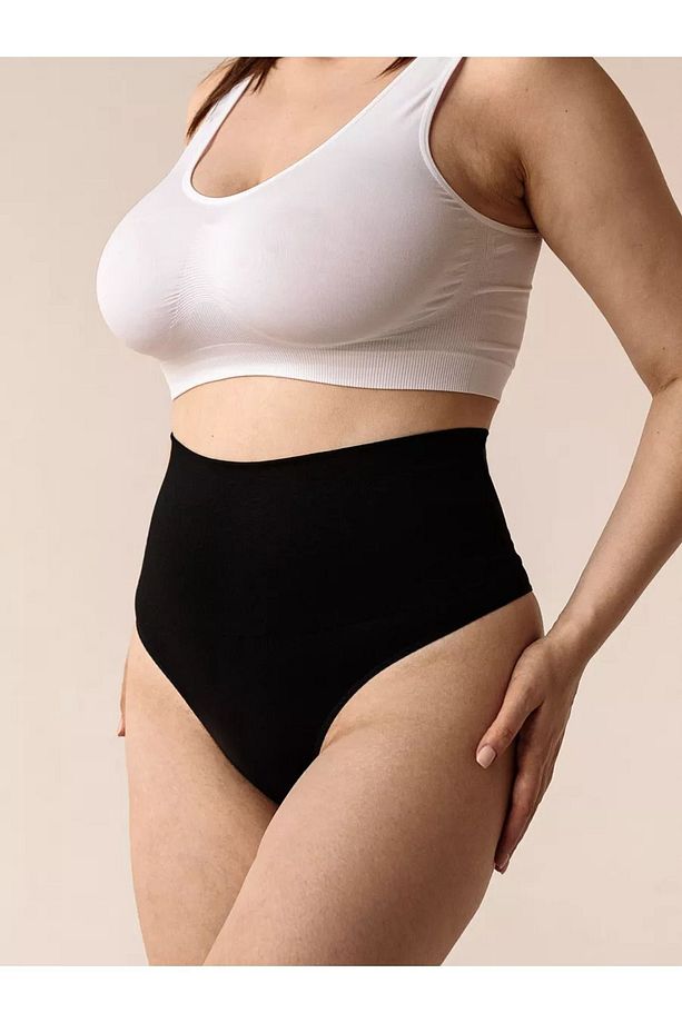 Montela Model Seamles Model Örme String Tanga Külot Siyah Renk - 4