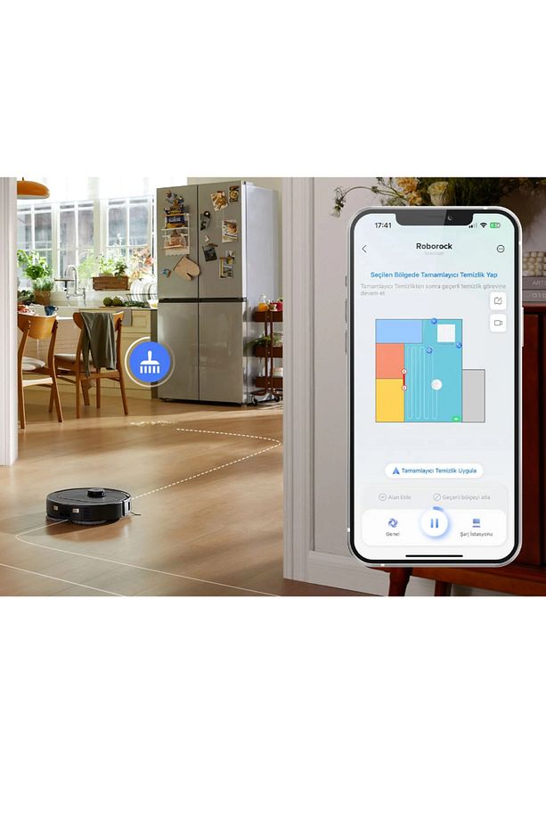 Ultra Premium Yapay Zekalı Revo Çöp I?stasyonlu Akıllı Robot Süpürge - 6