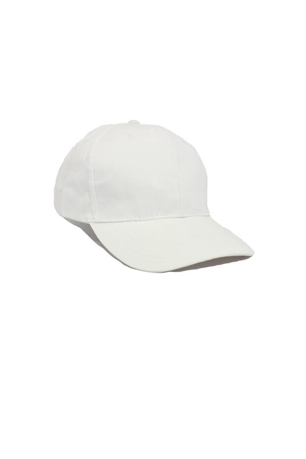 Simple White (Velcro) Hat - 6