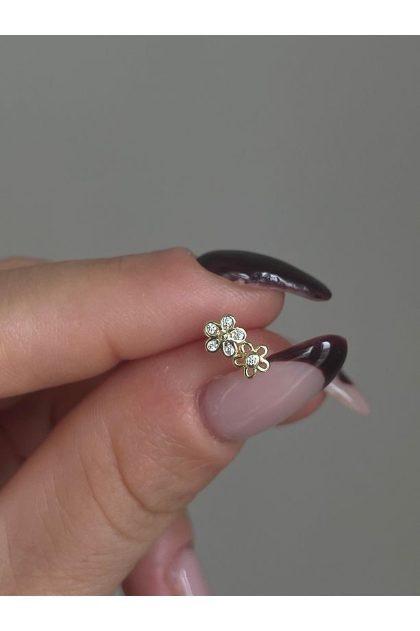 İki Çiçekli Piercing - 1