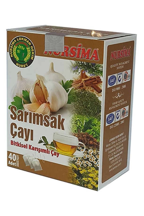 Sarımsak Çayı Bitkisel Karışımlı Çay 40 'lı Süzen Poşet - 1