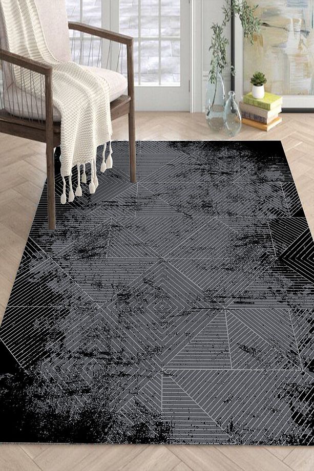 Dijital Kaymaz Yıkanabilir Modern Salon Halısı Mutfak Halısı Koridor Halısı Halı Yolluk-d1185 - 1