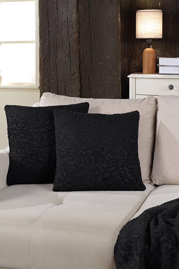 Lucy Jacquard Special Design 2-Piece Decorative Throw Pillow Cover 43X43 cm