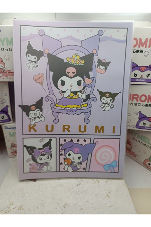 Sanrio Kawaii Kuromi Hello Kitty My Melody Large Size Notebook with Transparent Matte Cover School Agenda Notebook
