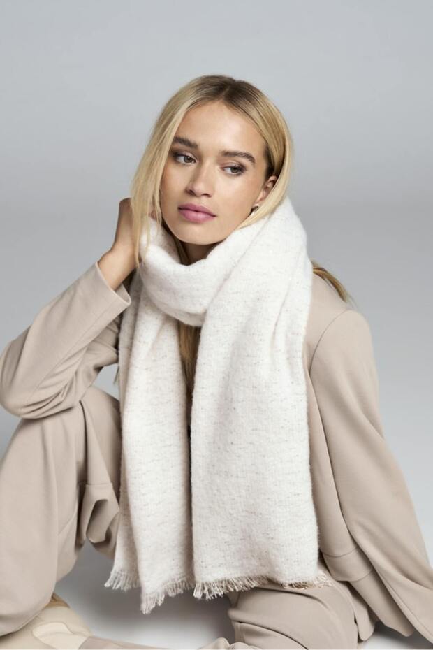 Kadın Saçaklı Pullu Atkı - 15323420 - 1