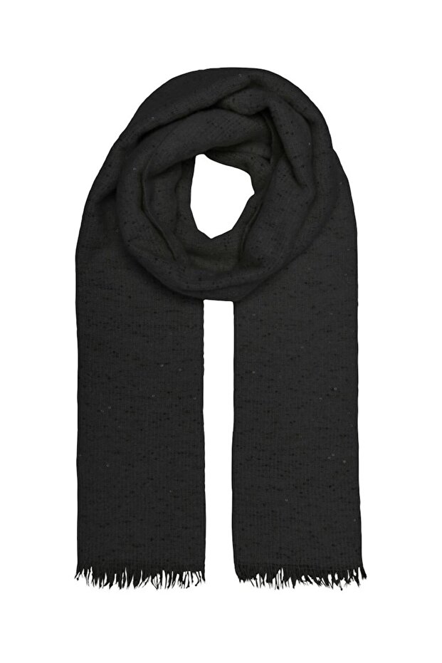 Kadın Saçaklı Pullu Atkı - 15323420 - 1