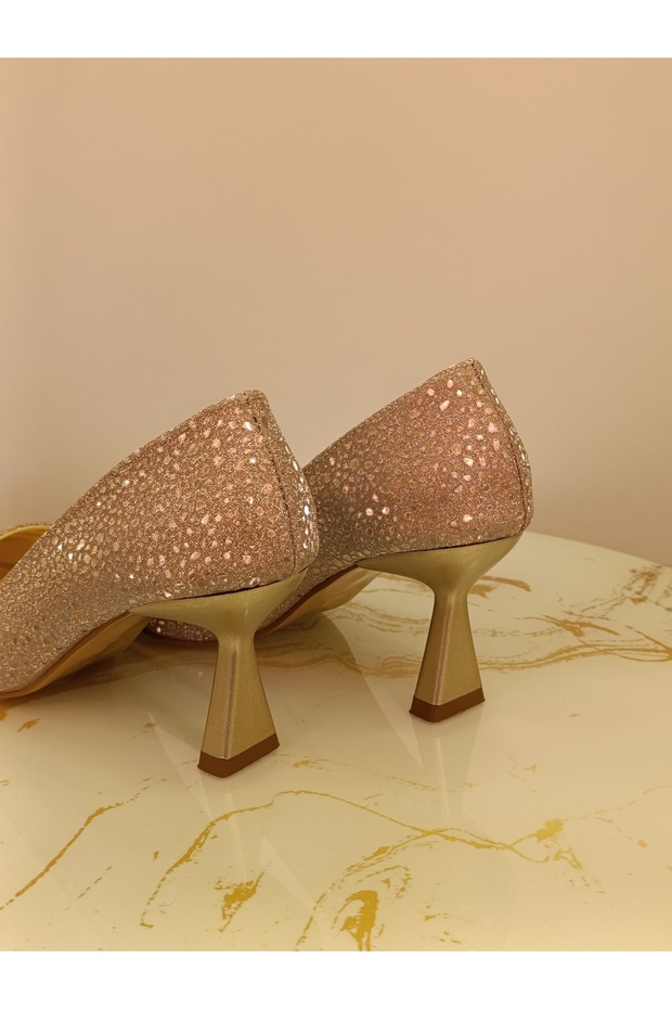 Stiletto Topuklu Ayakkabı Abiye Ayakkabı Davet Ayakkabısı - 7