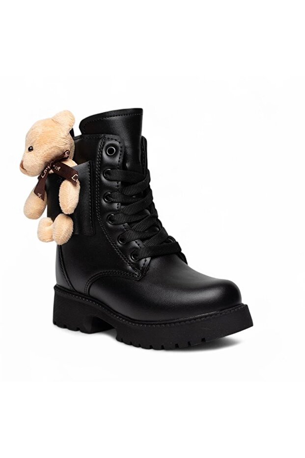 2150 Siyah Ayıcıklı Kız Çocuk Bot - 3