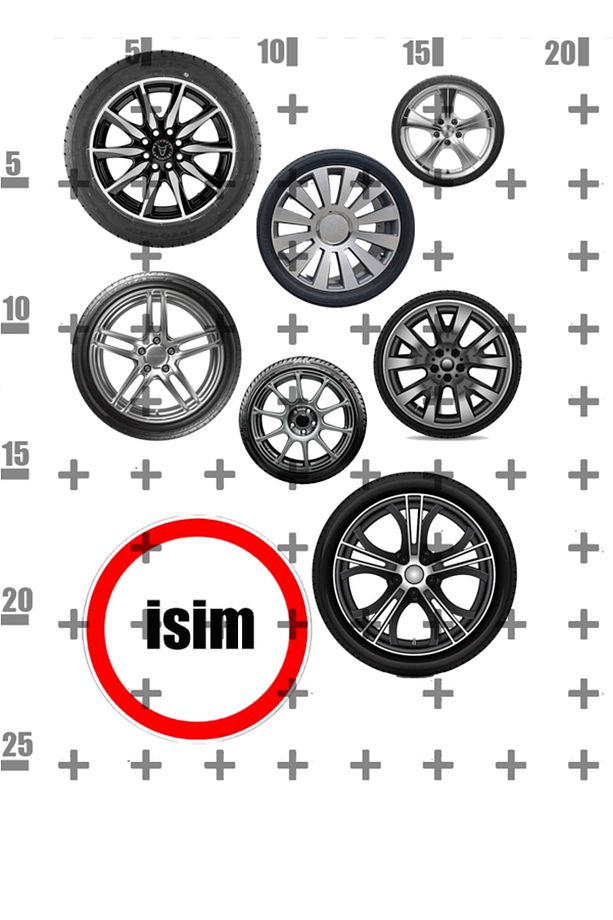 Yenilebilir Şeker Kağıt Araba Tekerlekler Kişiye Özel Temalı Pasta Süsleme - 1