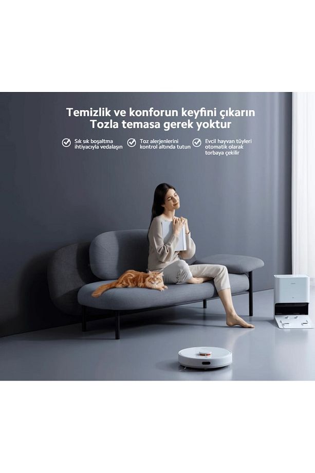 Akıllı-İstasyonlu Robot Süpürge Uzun pil ömrü-LDS lazer navigasyon 4000Pa Akıllı Robot Süpürge-X10 - 6