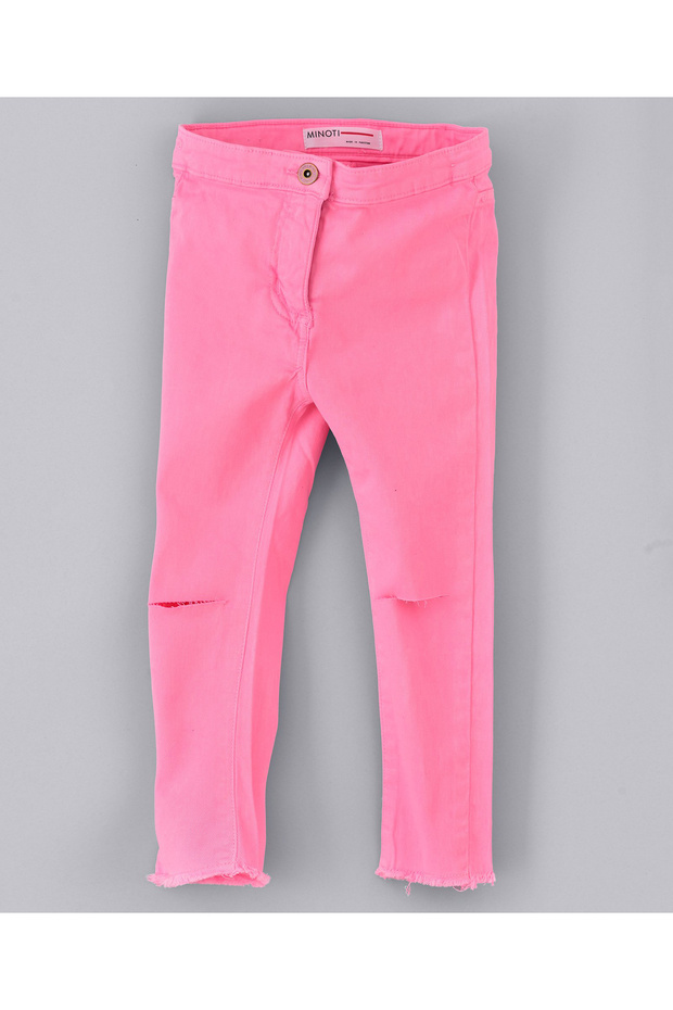 Basic Twill Tregging - Neon Pink - 4