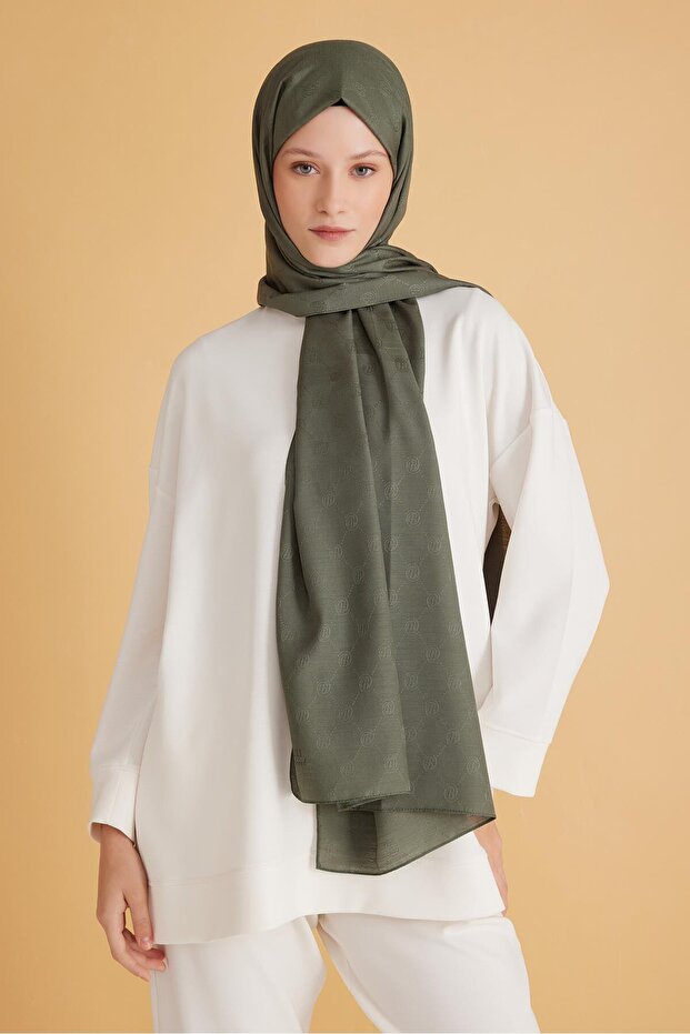 شال مونوغرام طازج S00OA 0444404 -18