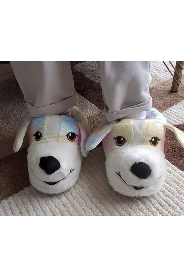 Kışlık Günlük Yumuşak Peluş Ev Botu Panduf Pandif - 3