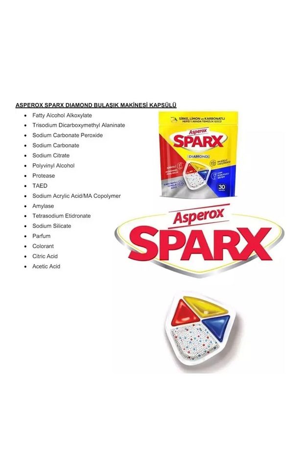 Sparx Bulaşık Tableti 180’li Dev Ekonomik Fırsat (3*60) - 3
