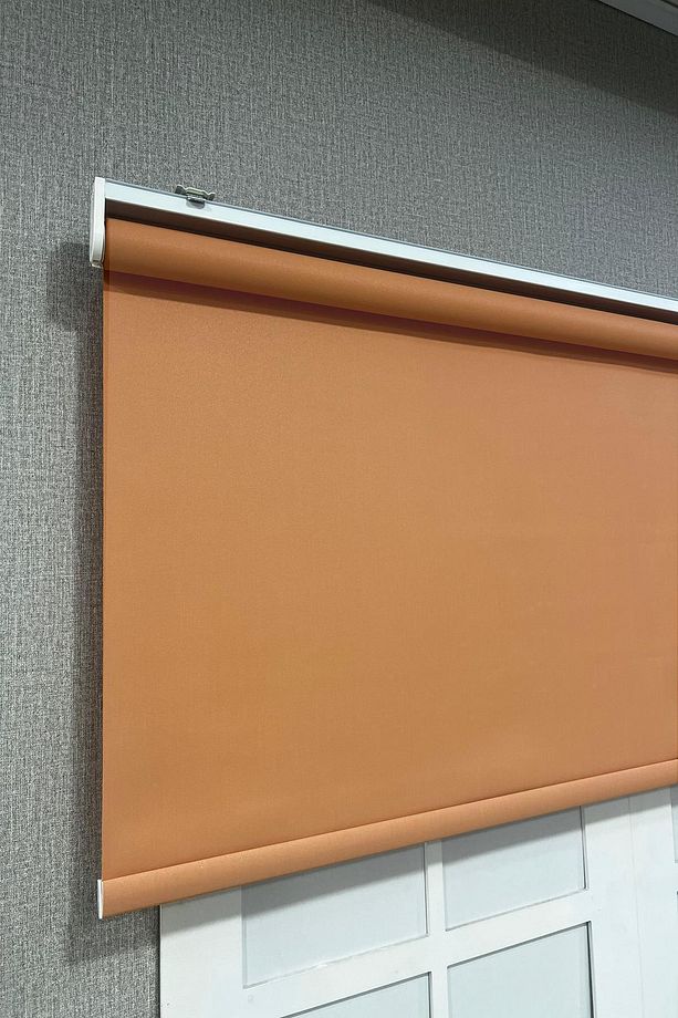 Stor Perde İthal Mat Polyester Turuncu p1470 - 3