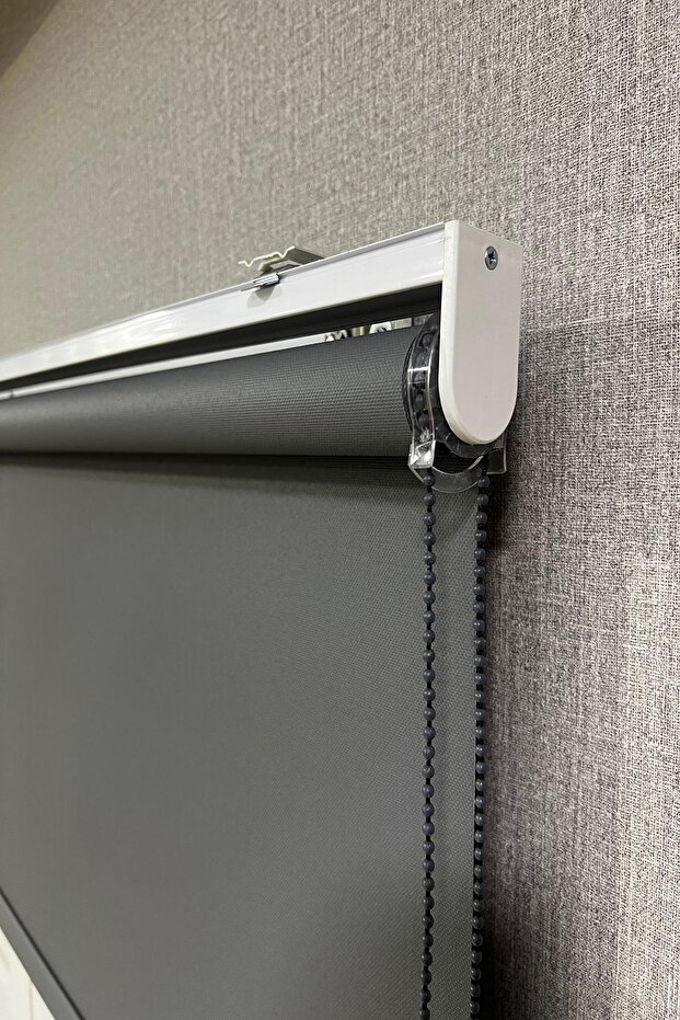 Stor Perde Ithal Mat Polyester Antrasit P1090 - 4