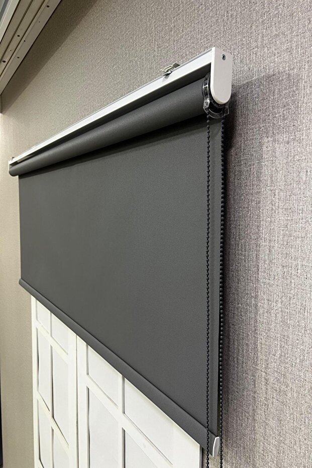 Stor Perde Ithal Mat Polyester Antrasit P1090 - 3