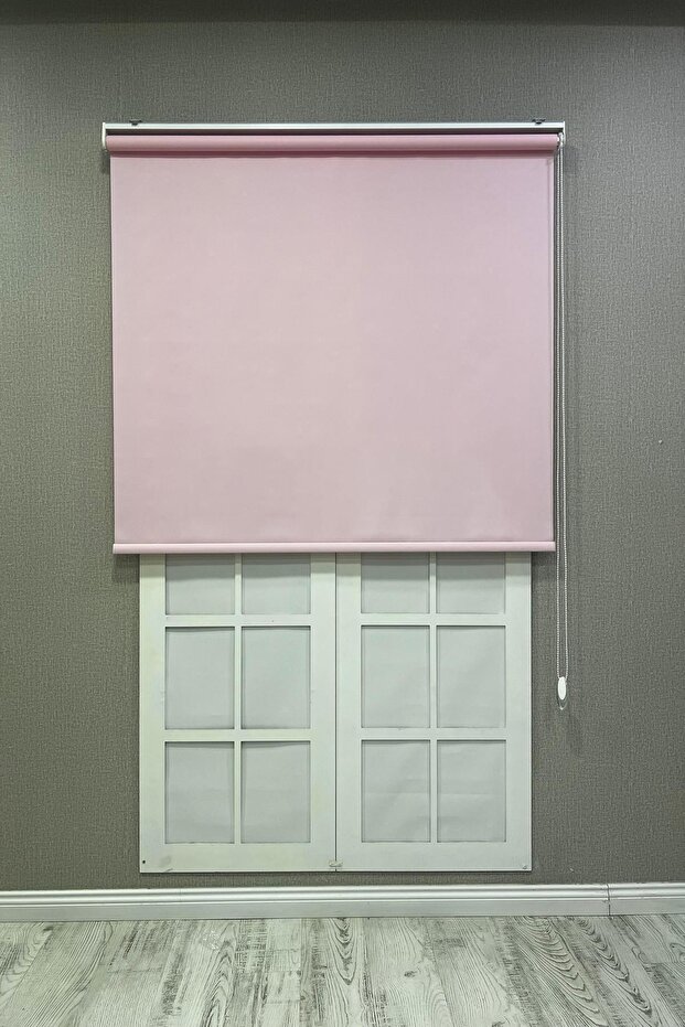 Stor Perde İthal Mat Polyester Pembe p1130 - 1