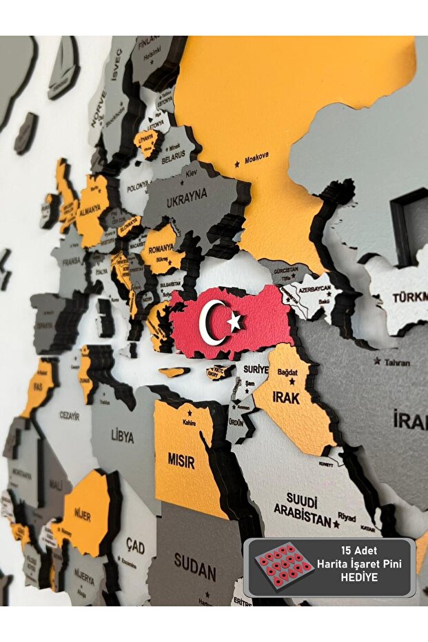Ege Ahşap Dünya Haritası