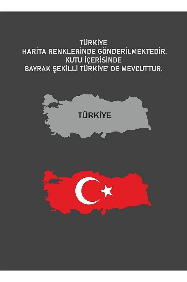ANTRASİT AHŞAP KATMANLI DÜNYA HARİTASI 3D - 6