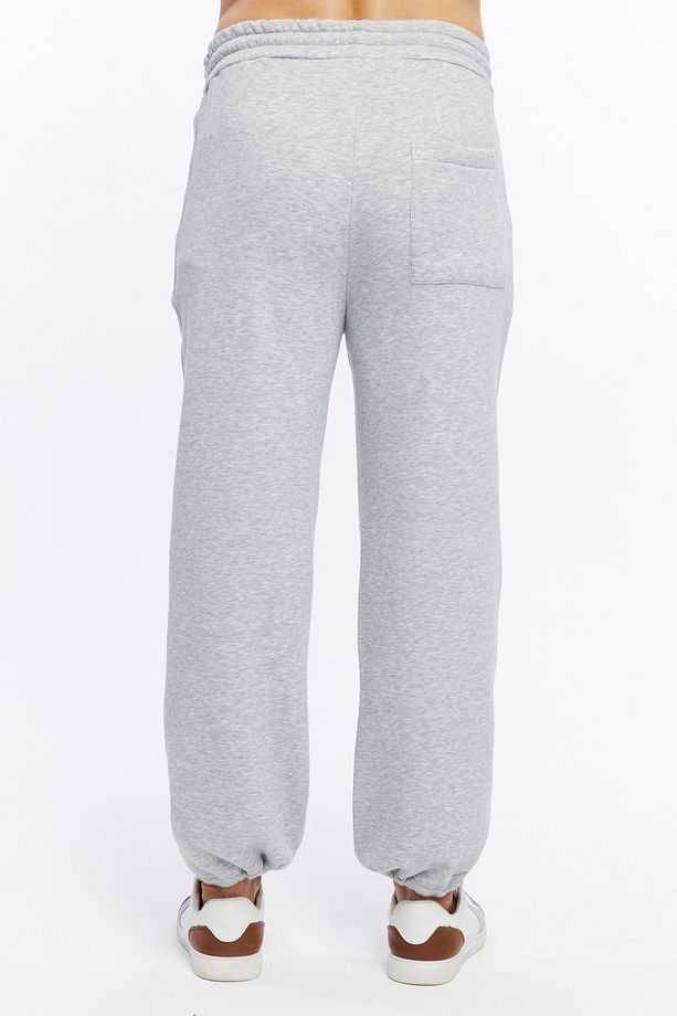 Ayarlanabilir Paça Basic Baggy Oversize 3 İplik Kışlık Eşofman Altı - 7