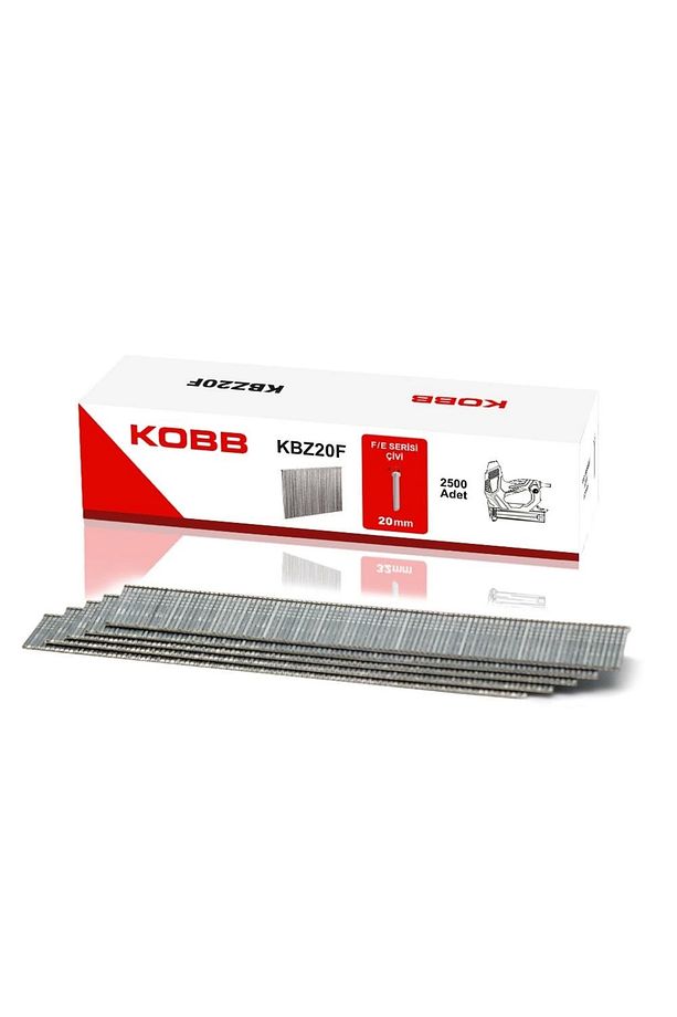 Kbz20f 20mm 2500 Adet F/e/j/8 Serisi Ağır Hizmet Tipi Kesik Başlı Çivi - 2