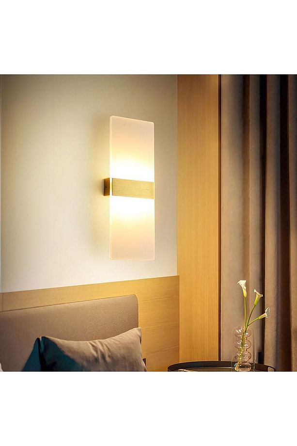 Ledli Akrilik Çift Yön Duvar Aplik 29x11cm - 5